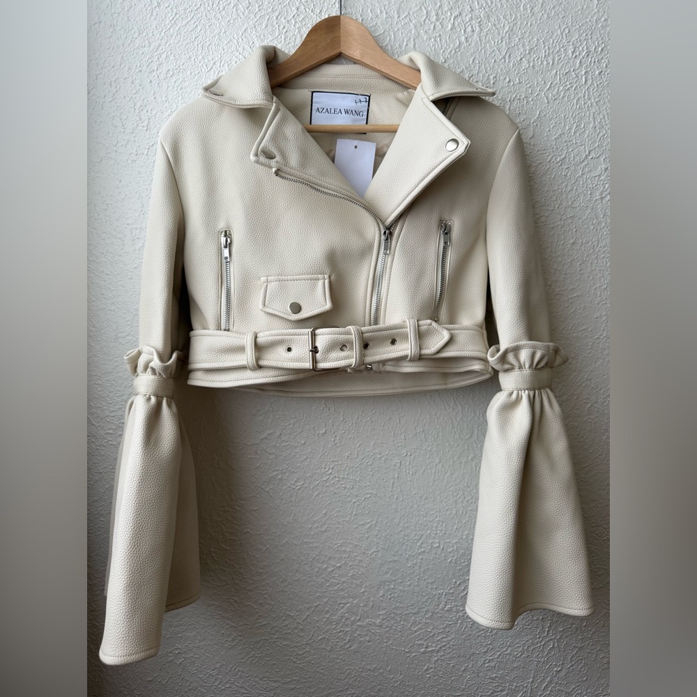 Azalea Wang Bell Sleeve Everyday Moto Jacket - Picture 4 of 11